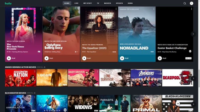 hulu interface