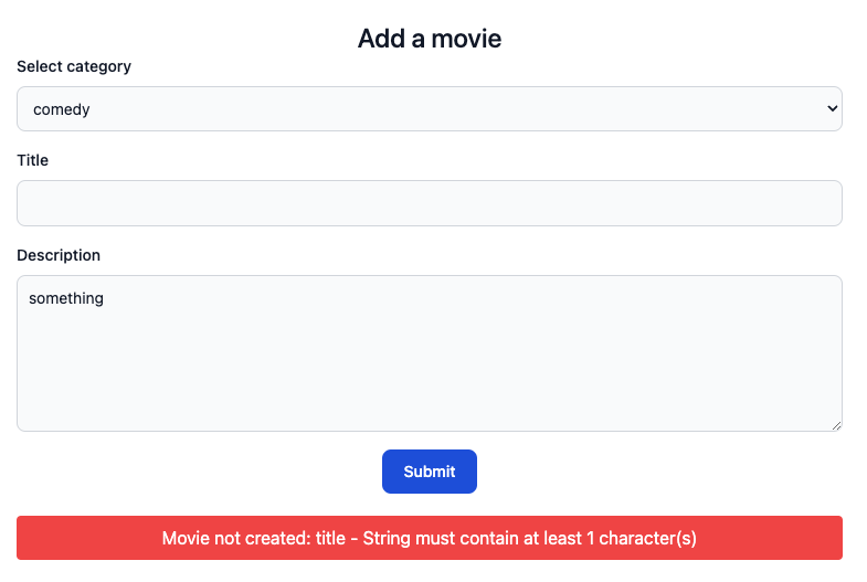 Simple form validation