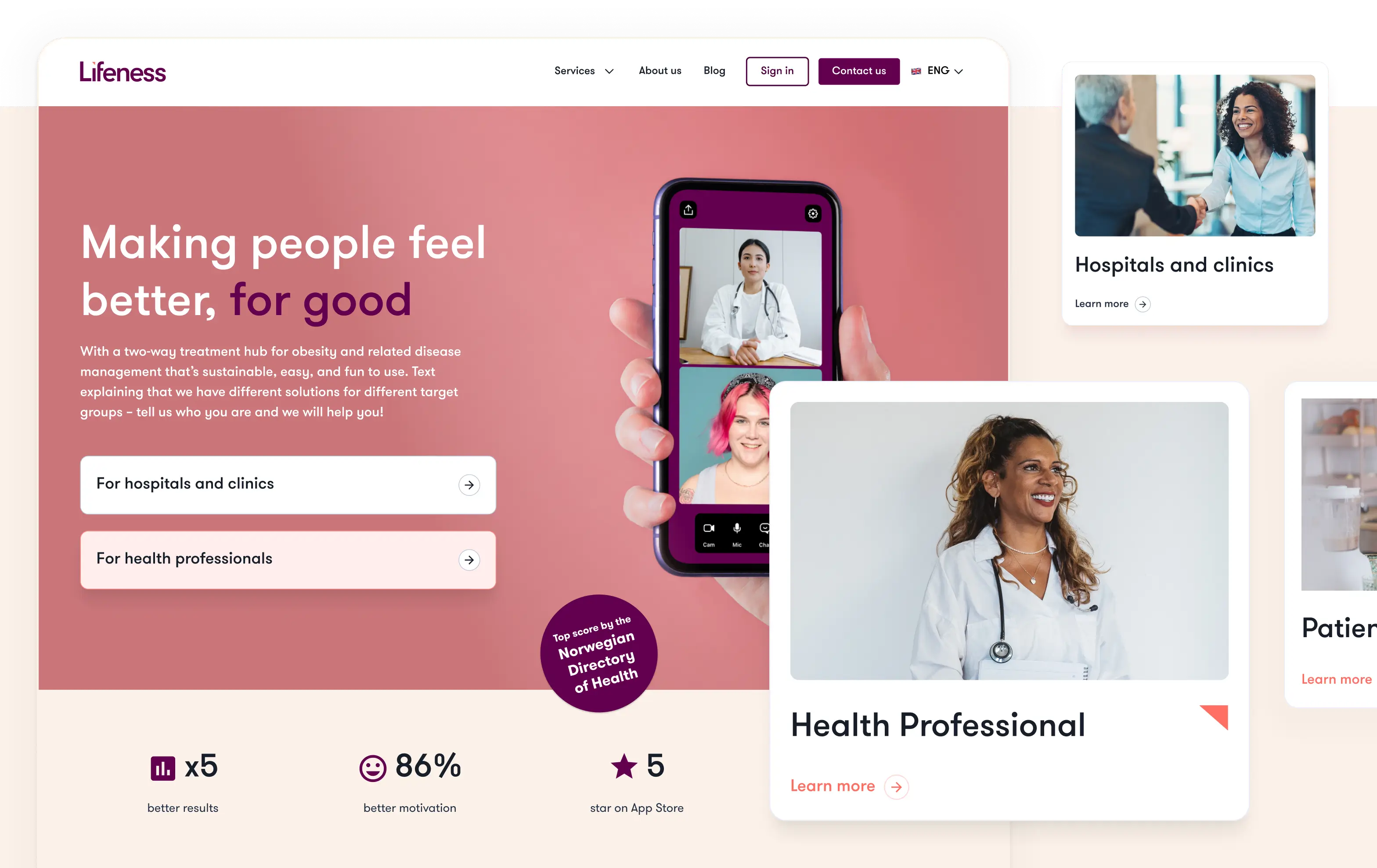 Lifeness Webflow Website Case Study